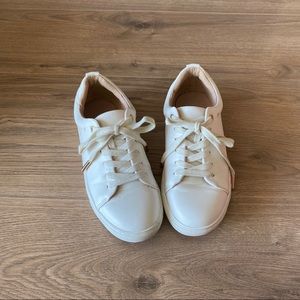 Topshop White Leather Sneakers